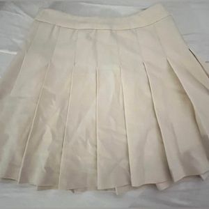 White Wilfred Aritzia Pleated Skirt
